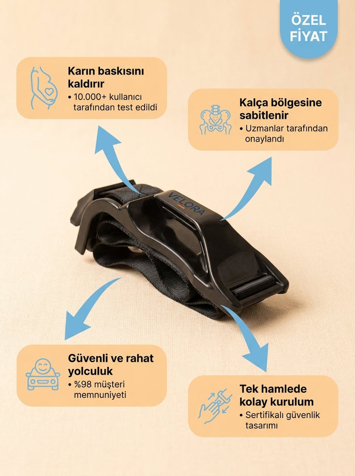 VELORA Hamile Araç Güvenlik Kemeri 3